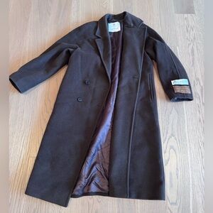 Aritzia slouch coat in wool